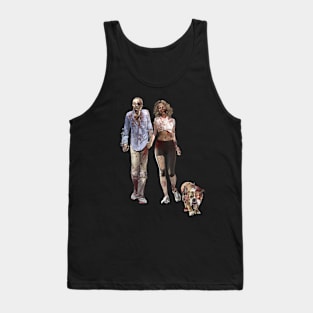 Zombies walking their Dog Tank Top